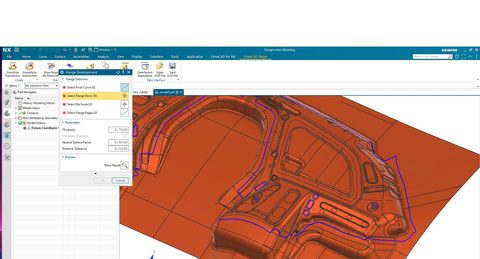 NX CAD DSD Flanges